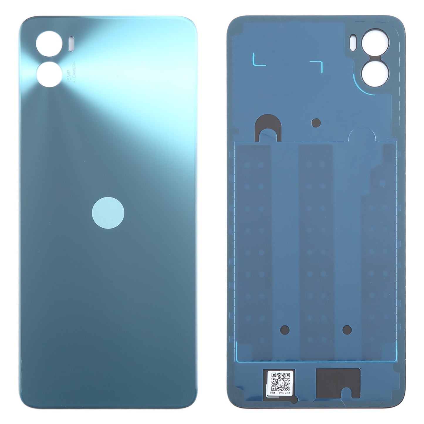 For Motorola Moto E22s Original Battery Back Cover(Blue)