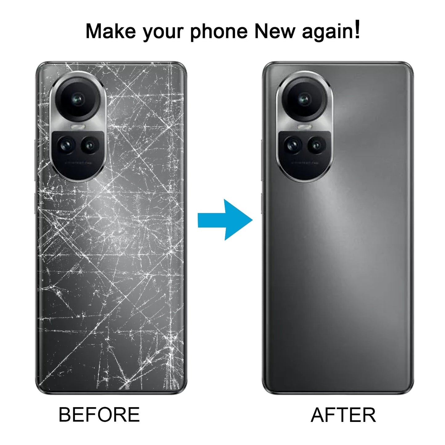 For OPPO Reno10 5G Original Battery Back Cover(Purple)