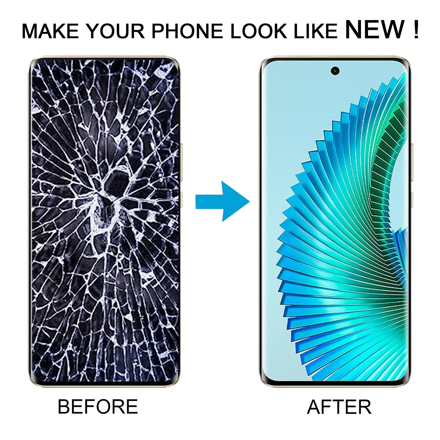 For Honor Magic6 Lite Original LCD Screen Digitizer Full Assembly with Frame (Blue)