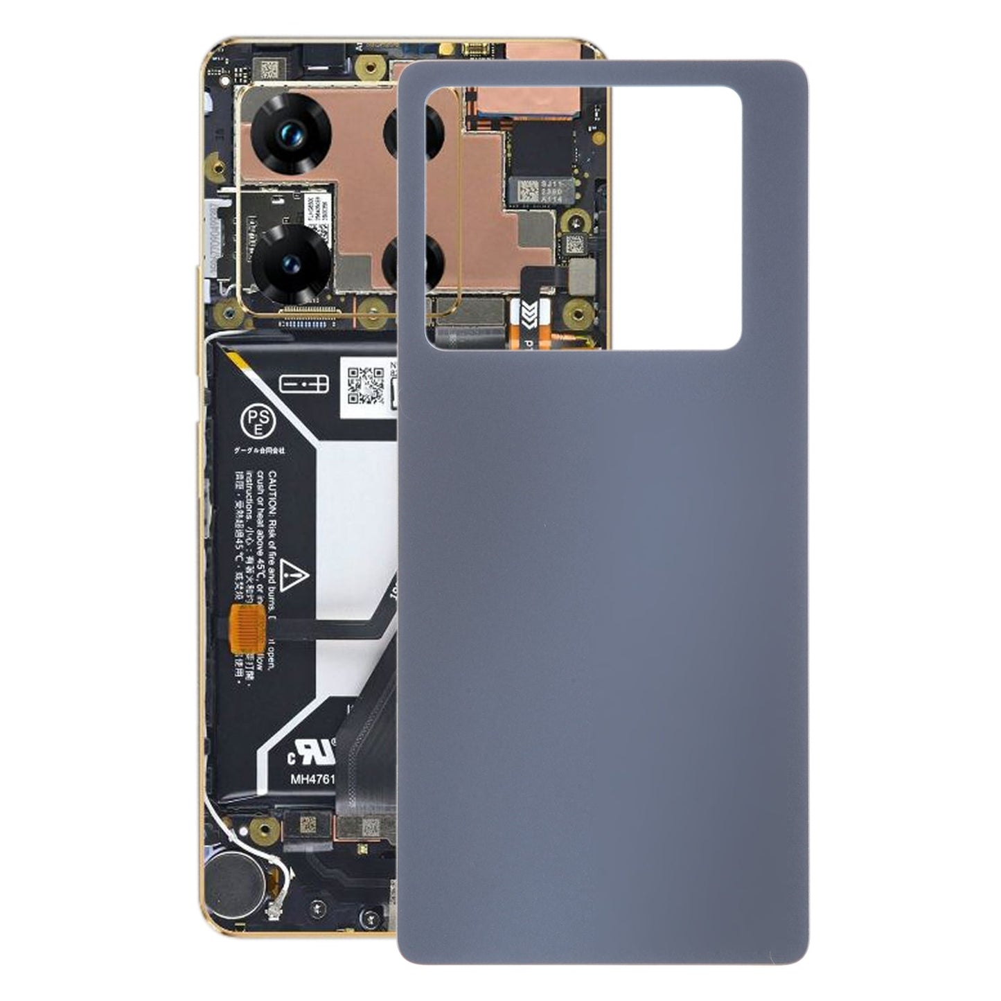 For Infinix Note 40 4G X6853 Original Battery Back Cover(Black)