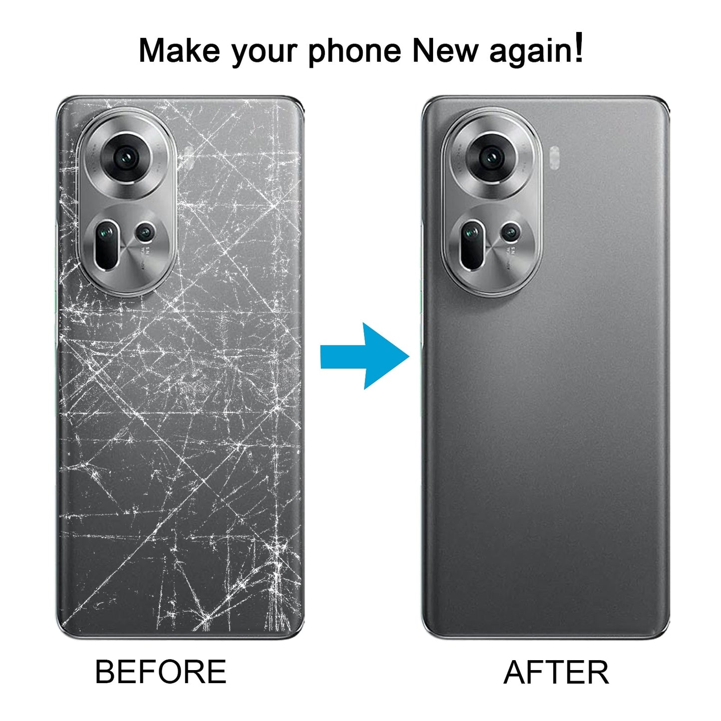 For OPPO Reno11 Global Original Battery Back Cover with Camera Lens Cover(Black)