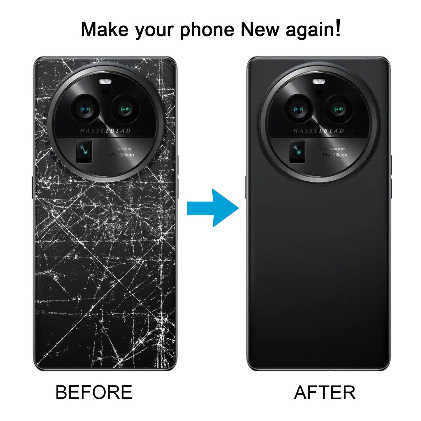 For OPPO Find X6 Pro Original Battery Back Cover with Camera Lens Cover(Brown)