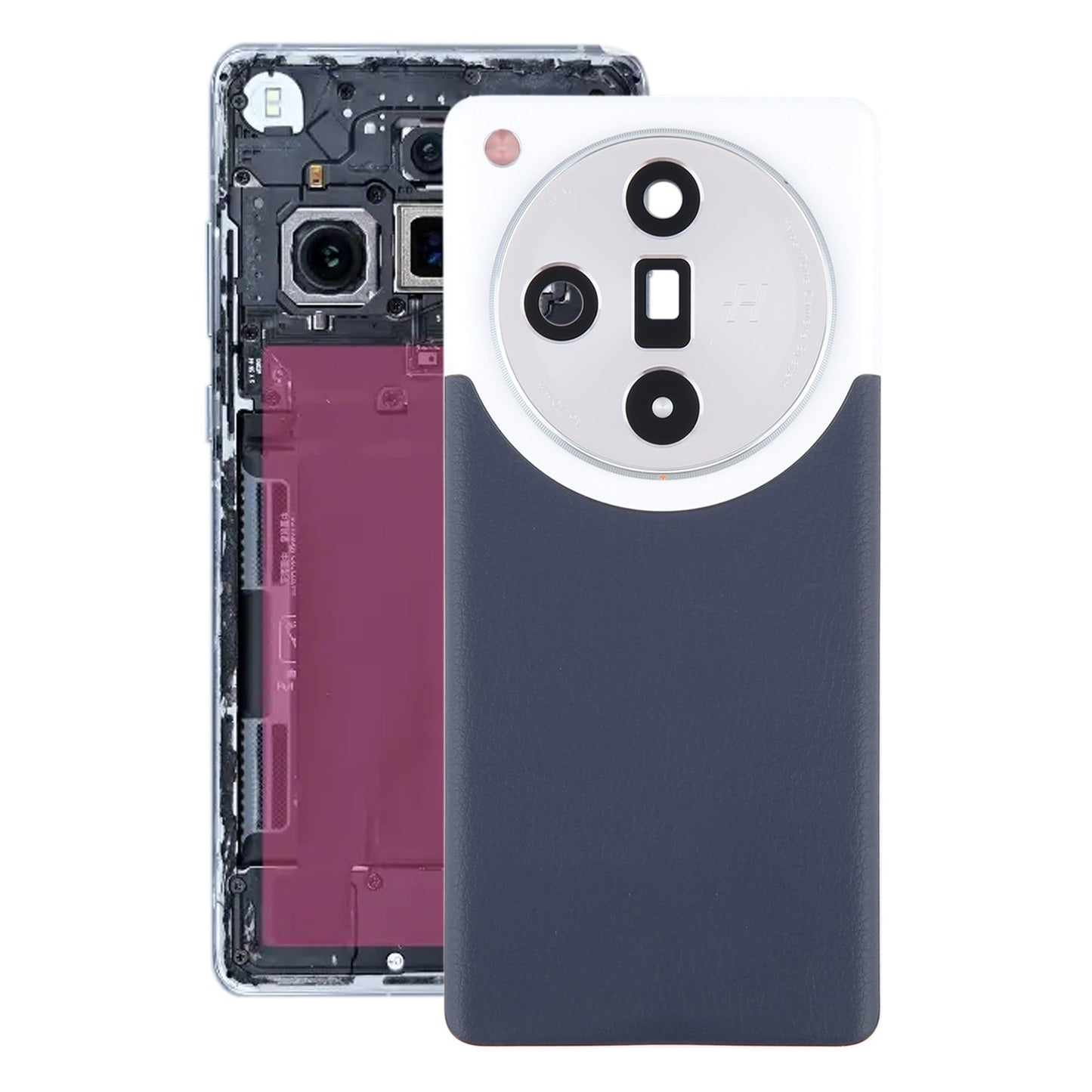 For OPPO Find X7 Original Battery Back Cover with Camera Lens Cover(Blue)