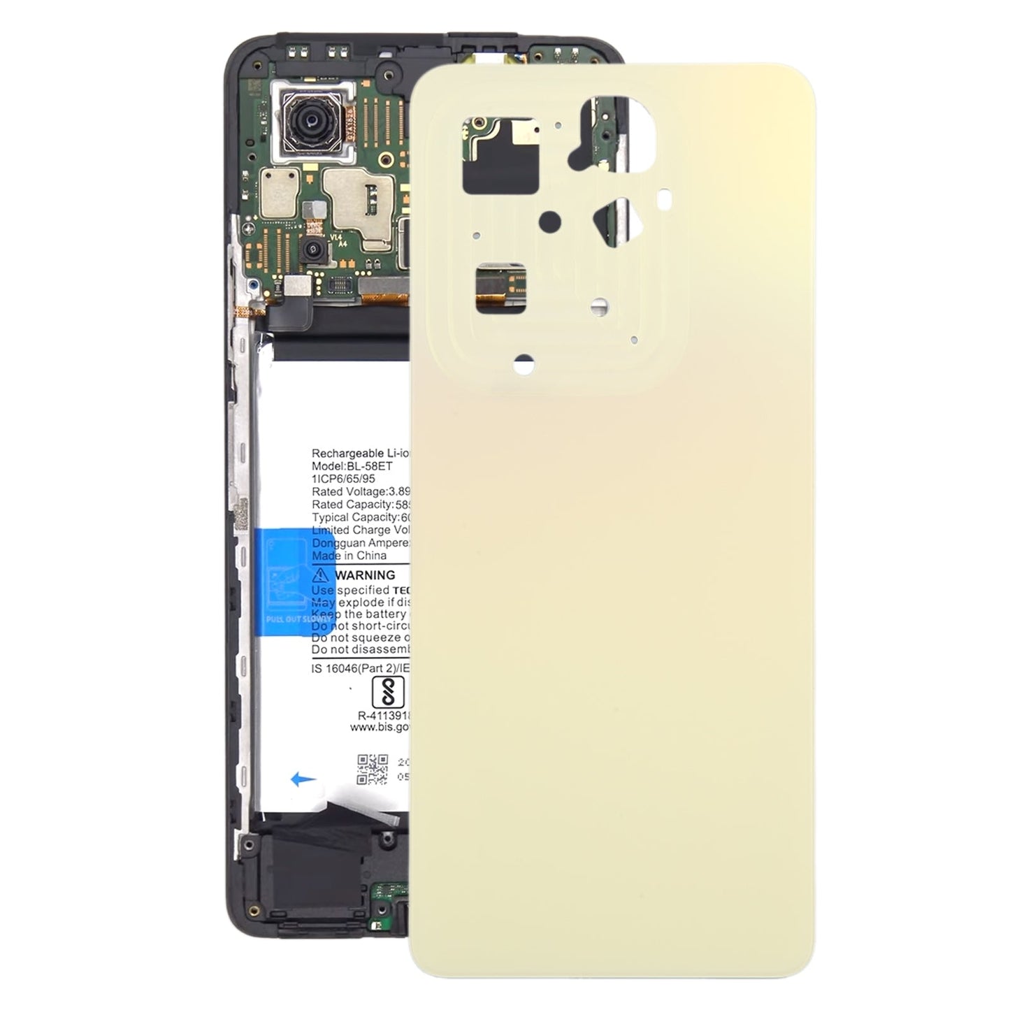 For Infinix Hot 40 X6836 Original Battery Back Cover(Gold)
