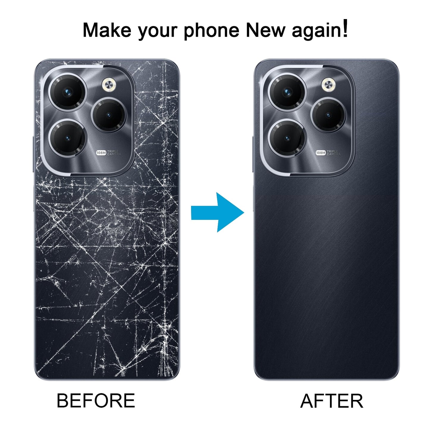 For Infinix Hot 40 X6836 Original Battery Back Cover(Gold)