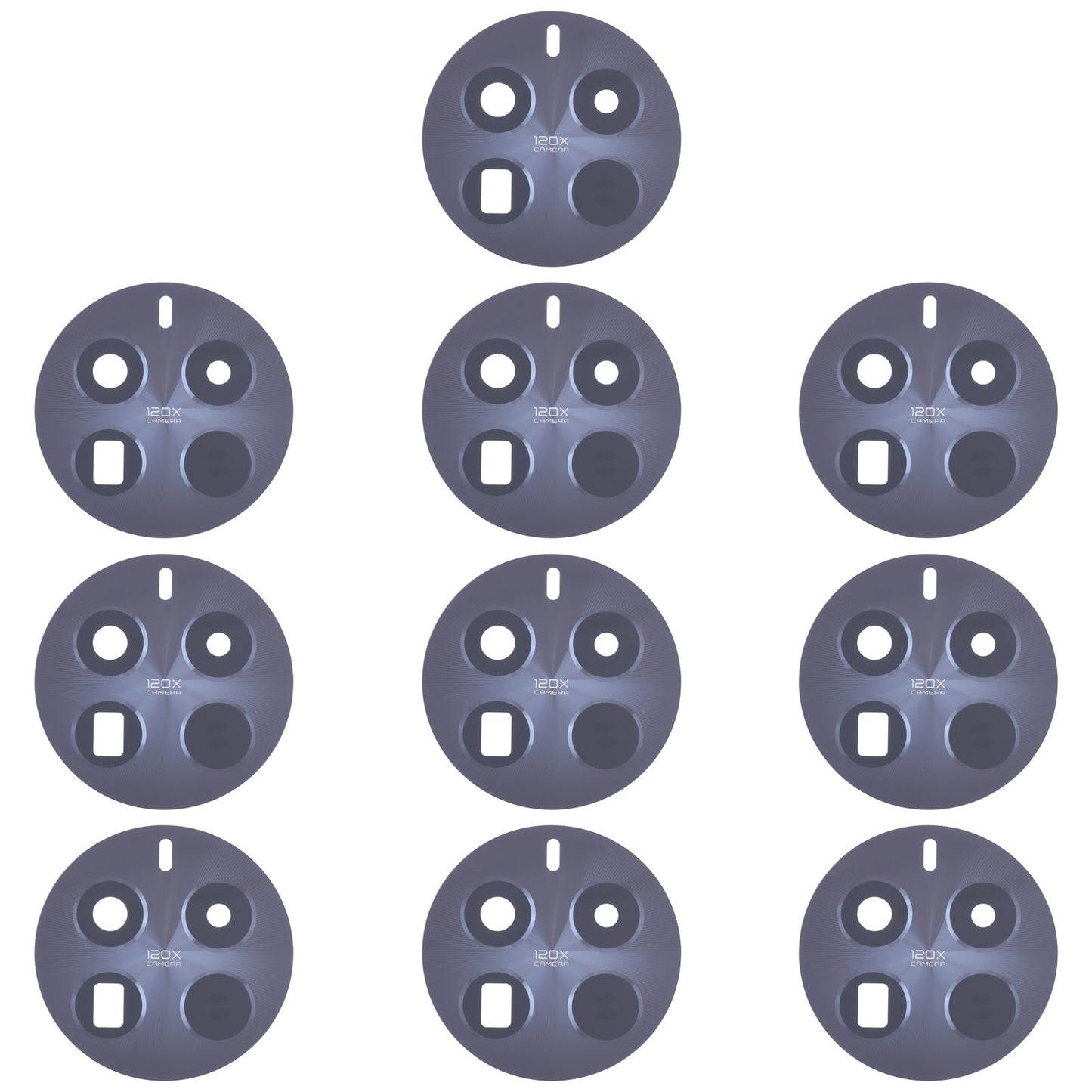 For Realme 12 Pro+ 10pcs Original Back Camera Lens (Black)