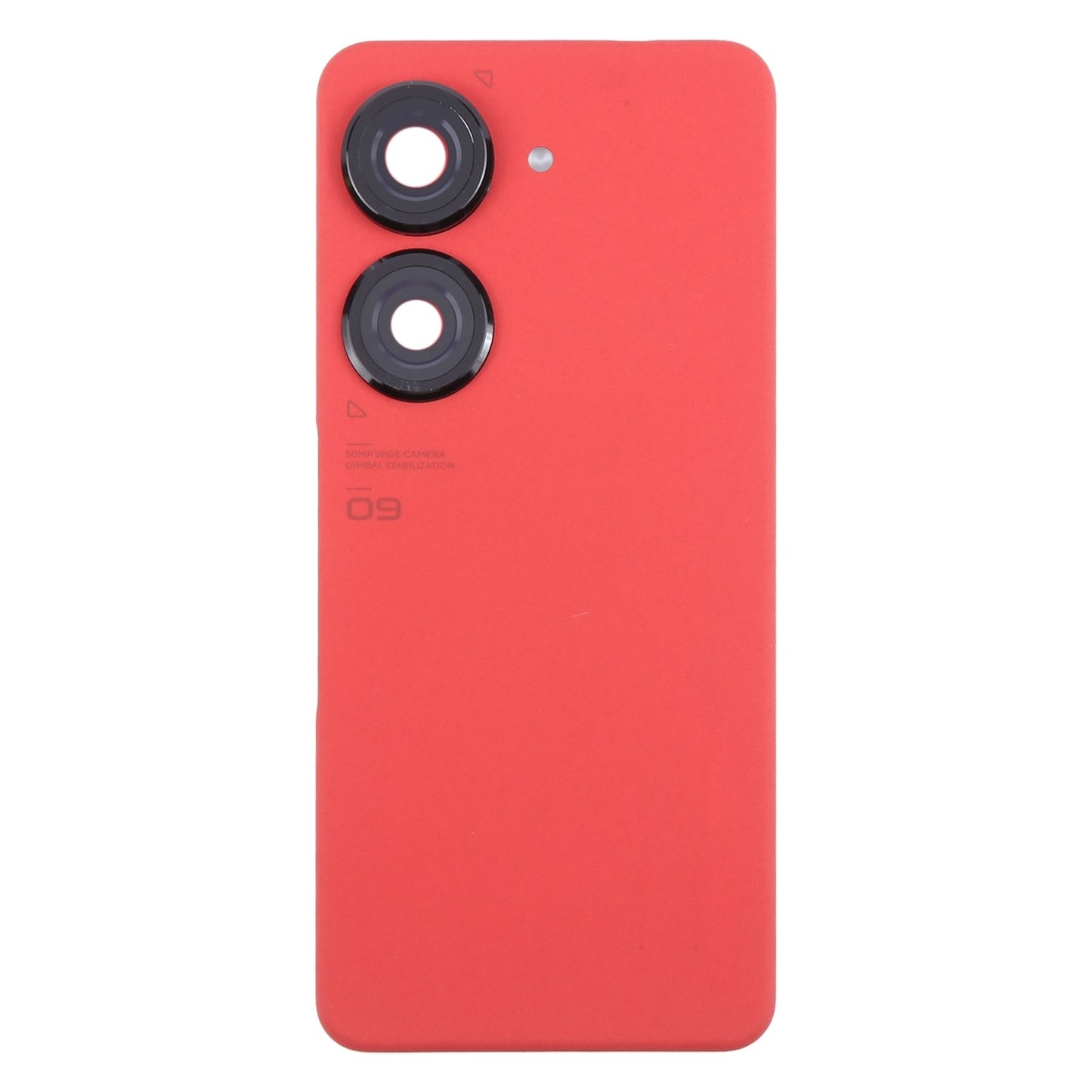 For Asus Zenfone 9 AI2202 Original Battery Back Cover with Camera Lens Cover(Red)