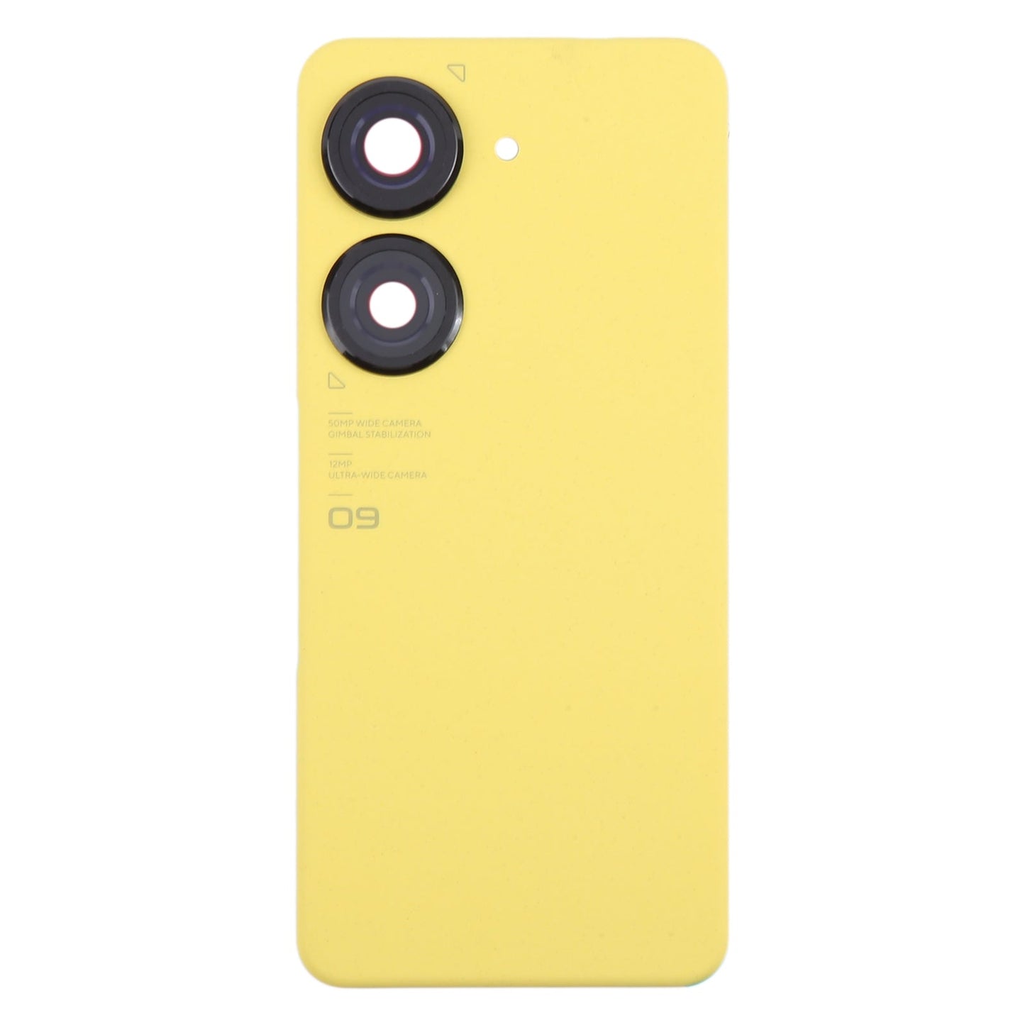 For Asus Zenfone 9 AI2202 Original Battery Back Cover with Camera Lens Cover(Yellow)