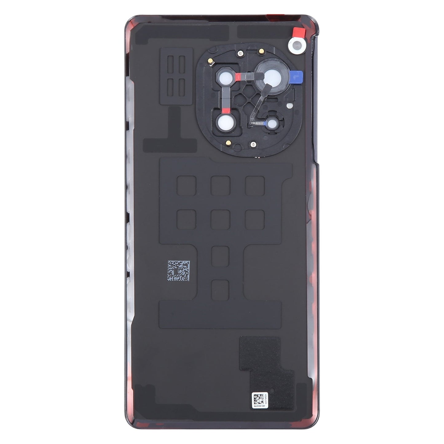 For OnePlus 12R CPH2609 CPH2585 Original Glass Battery Back Cover with Camera Lens(Black)