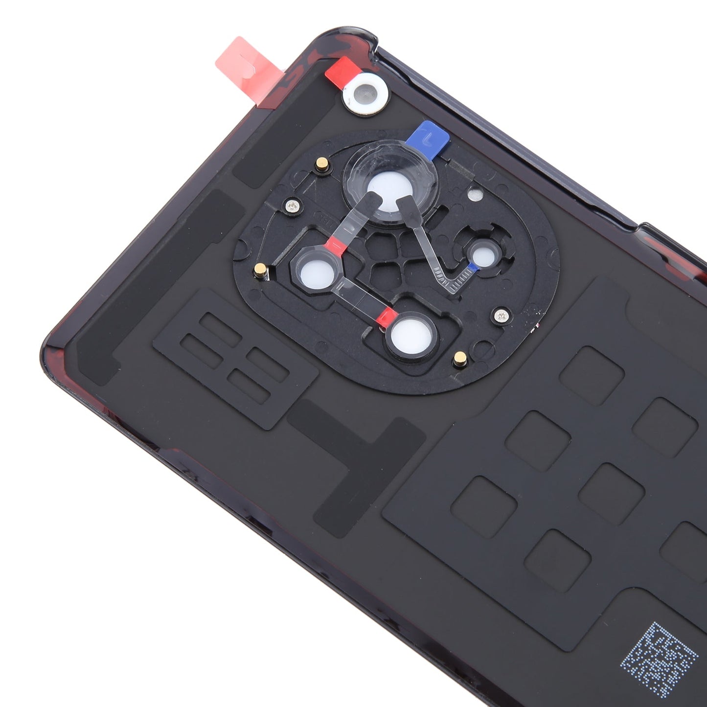 For OnePlus 12R CPH2609 CPH2585 Original Glass Battery Back Cover with Camera Lens(Black)