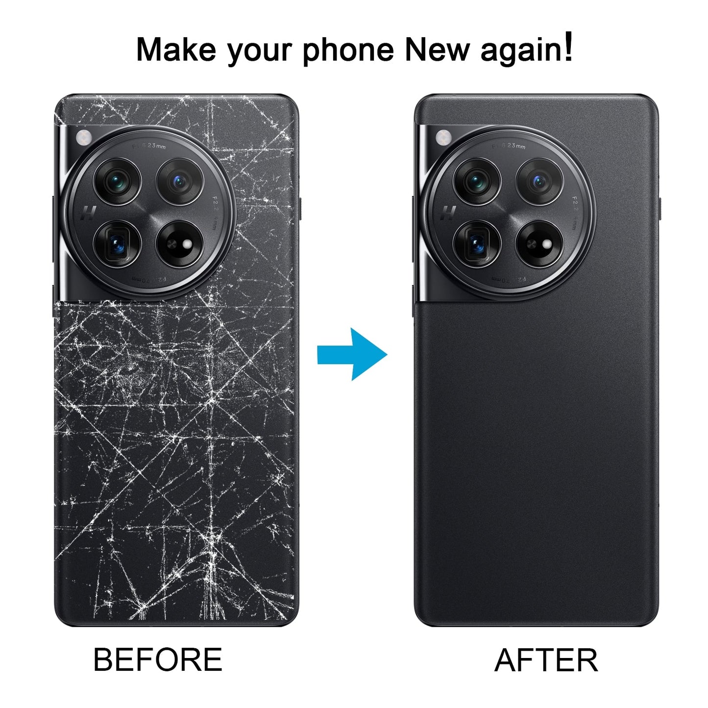 For OnePlus 12 Original Battery Back Cover(White)