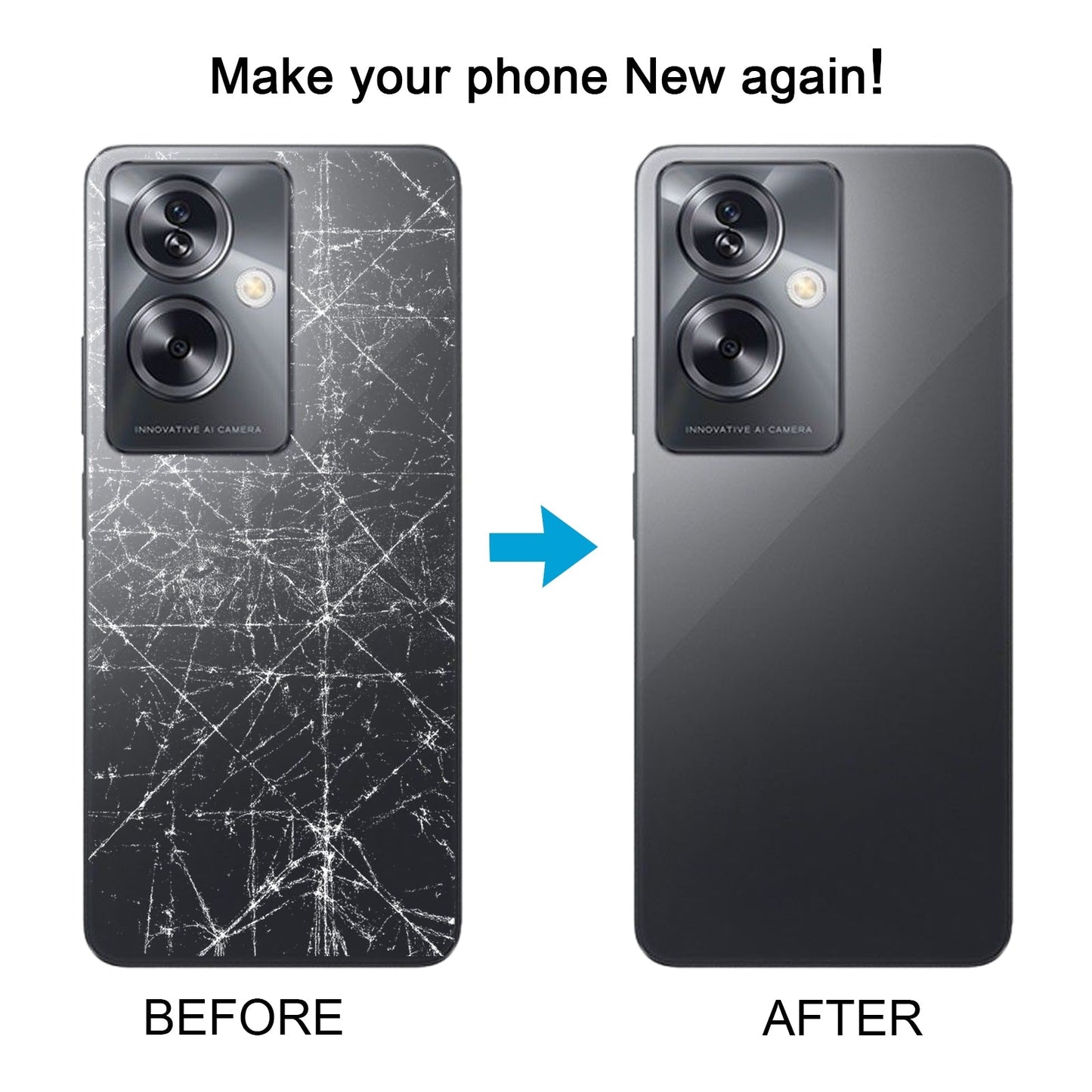 For OPPO A79 5G Original Battery Back Cover with Camera Lens(Purple)