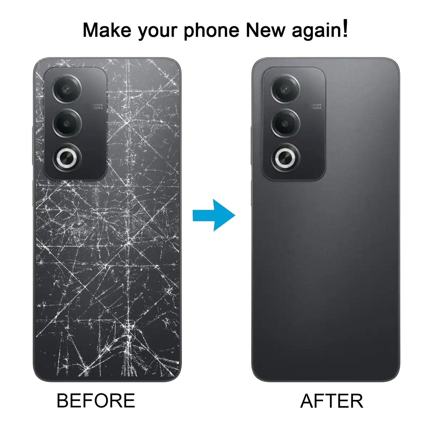 For OPPO A3 Original Battery Back Cover with Camera Lens(Black)