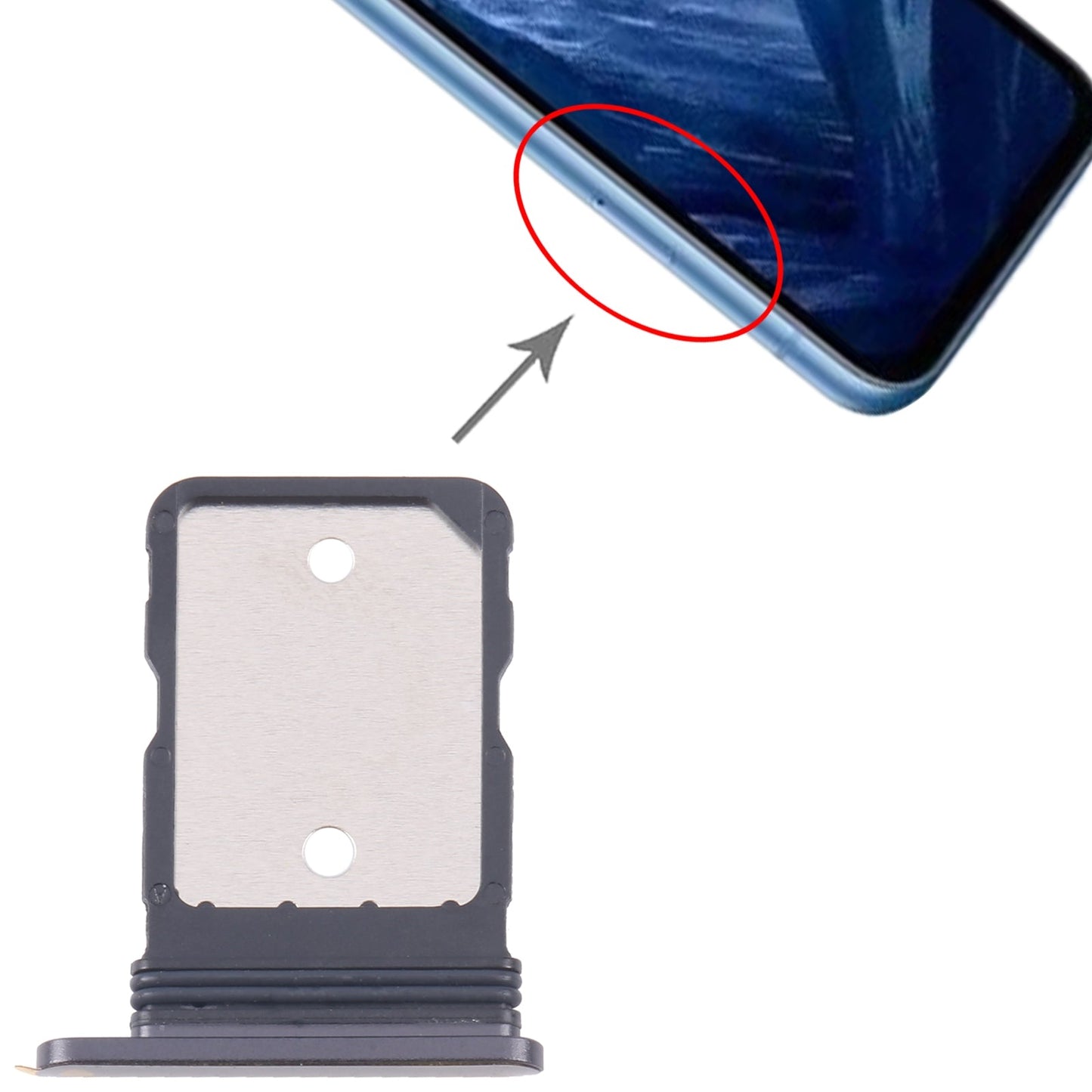 For Google Pixel 8a Original SIM Card Tray (Black)