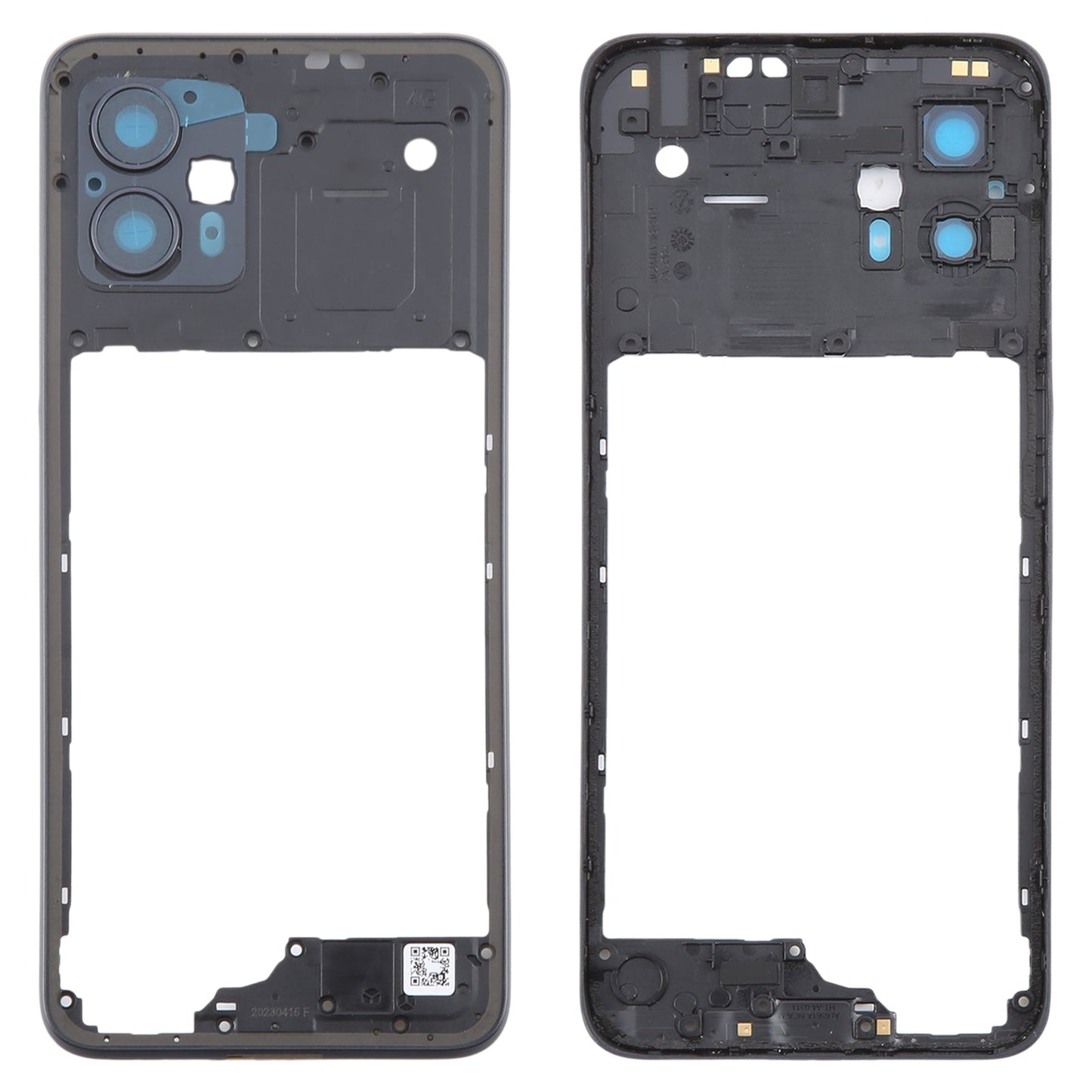 For Motorola Moto G13 Original Middle Frame Bezel Plate (Black)