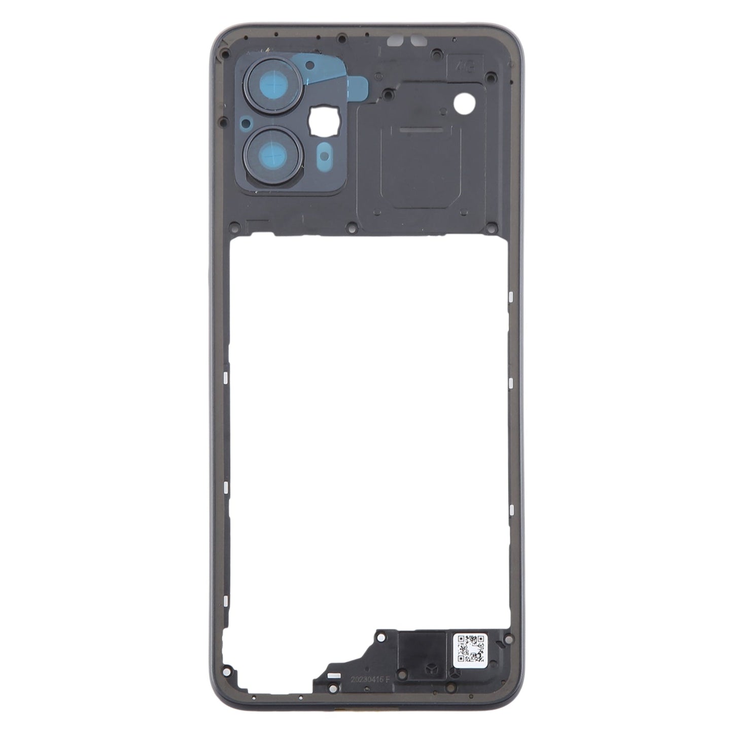 For Motorola Moto G13 Original Middle Frame Bezel Plate (Black)