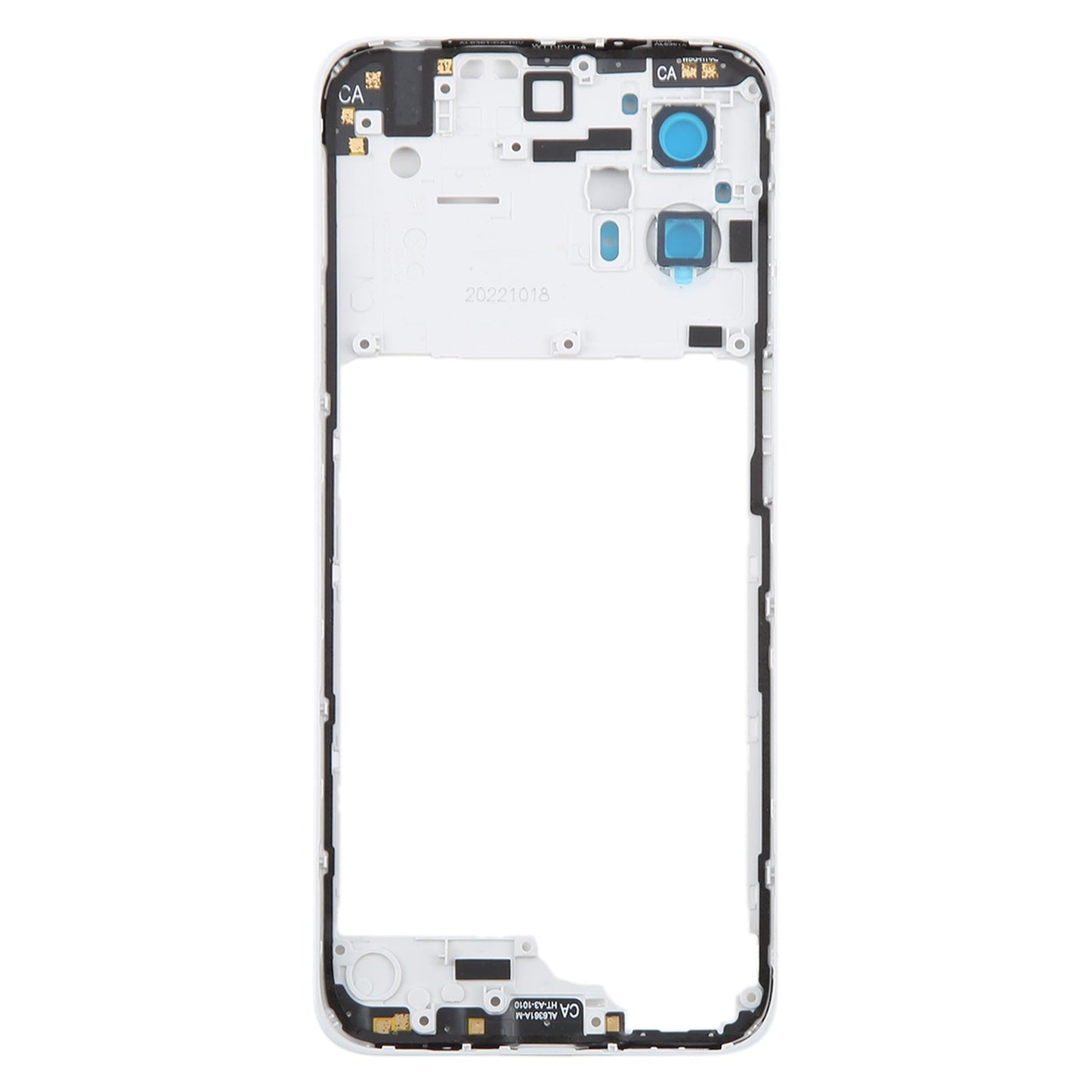 For Motorola Moto G23 Original Middle Frame Bezel Plate (White)
