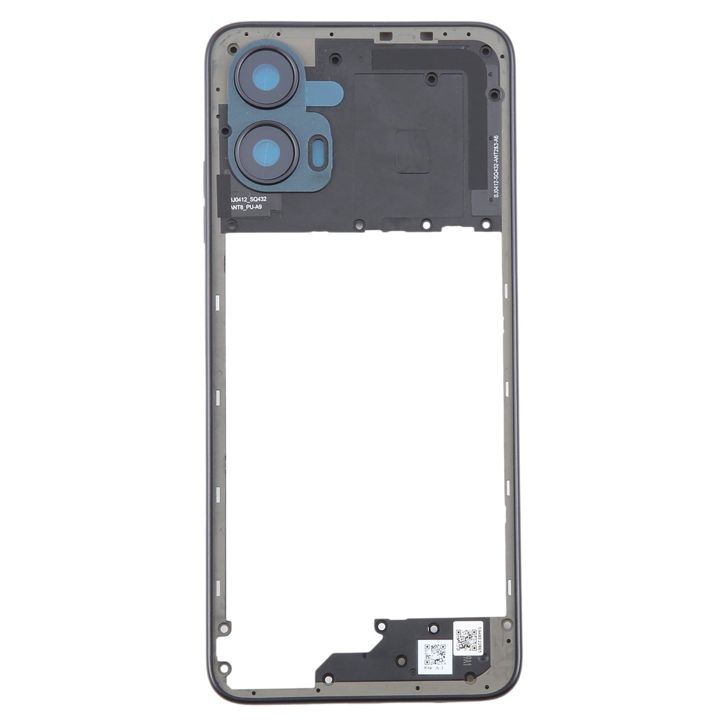 For Motorola Moto G34 Original Middle Frame Bezel Plate (Black)