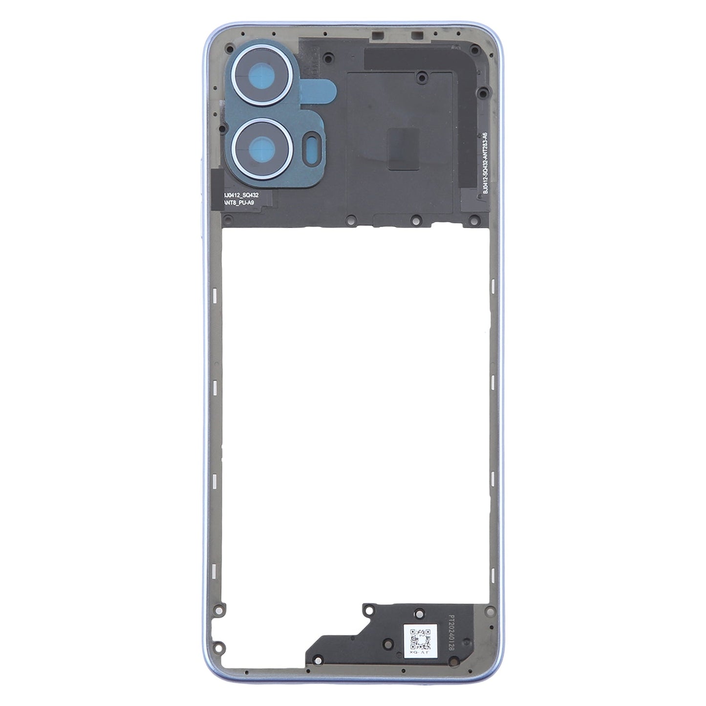 For Motorola Moto G34 Original Middle Frame Bezel Plate (Purple)