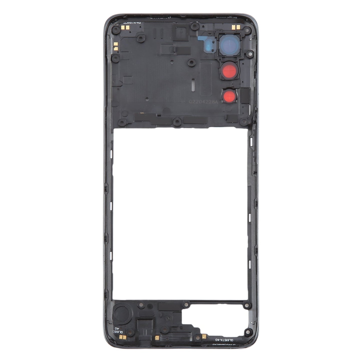 For Motorola Moto G52 Original Middle Frame Bezel Plate (Black)