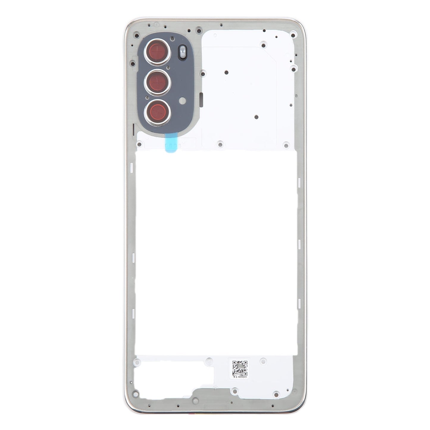 For Motorola Moto G52 Original Middle Frame Bezel Plate (Silver)