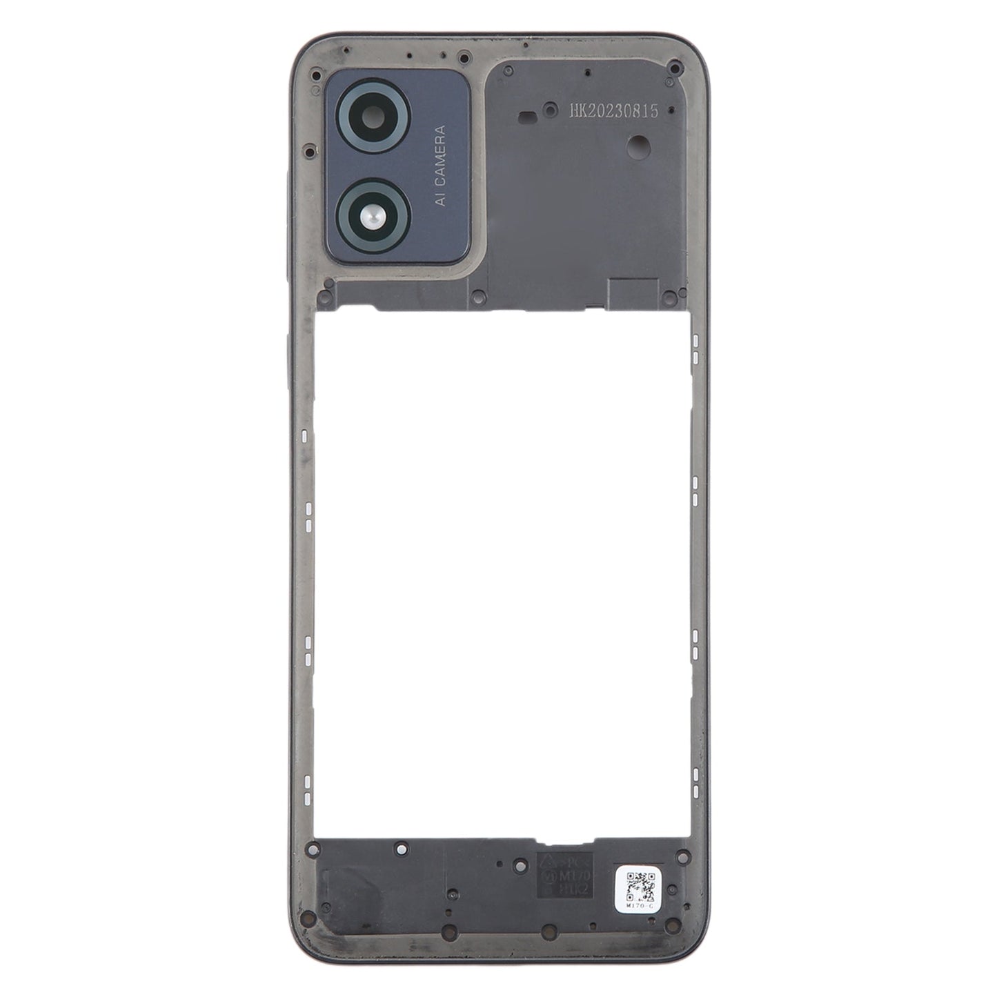 For Motorola Moto E13 Original Middle Frame Bezel Plate (Black)