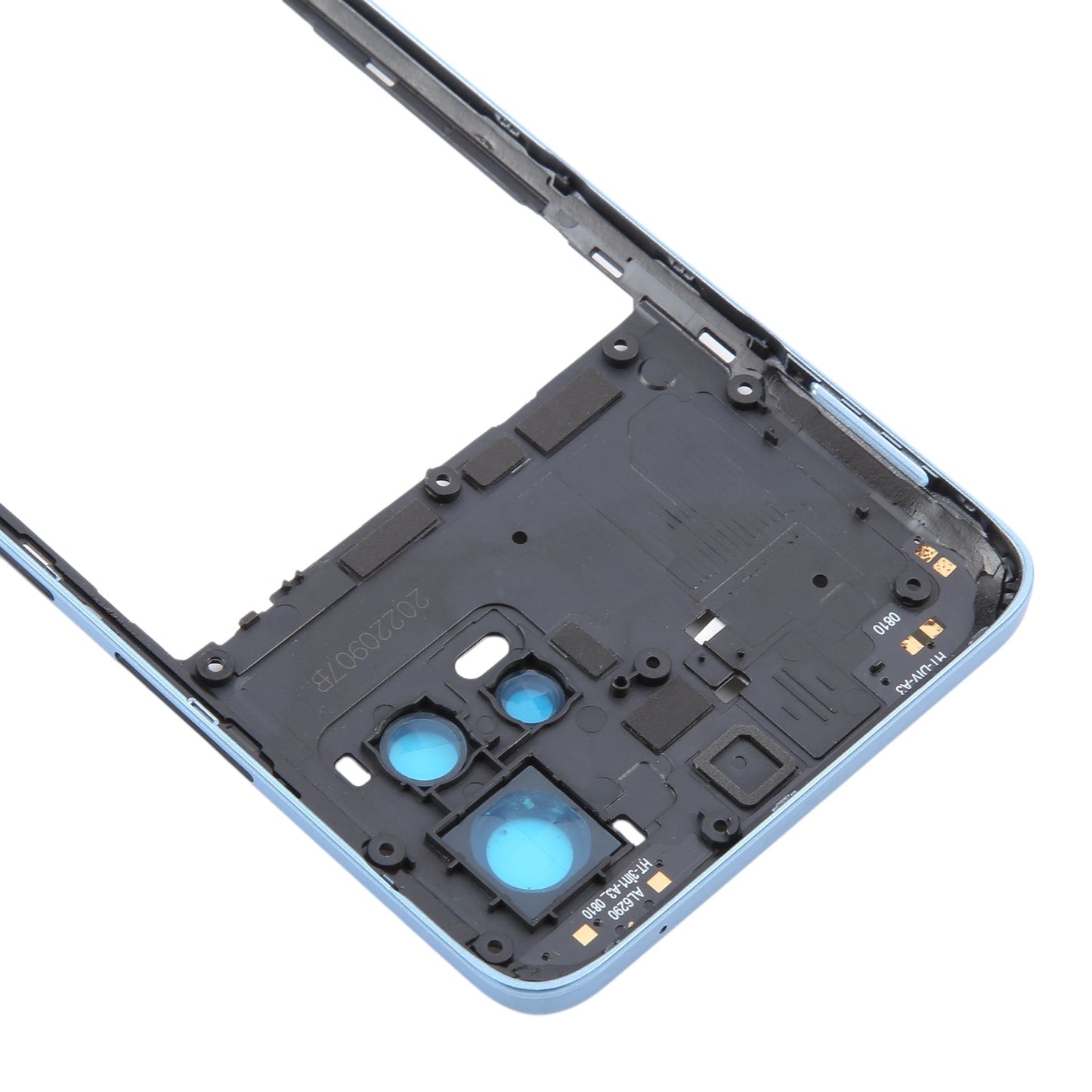 For Motorola Moto G72 Original Middle Frame Bezel Plate (Blue)
