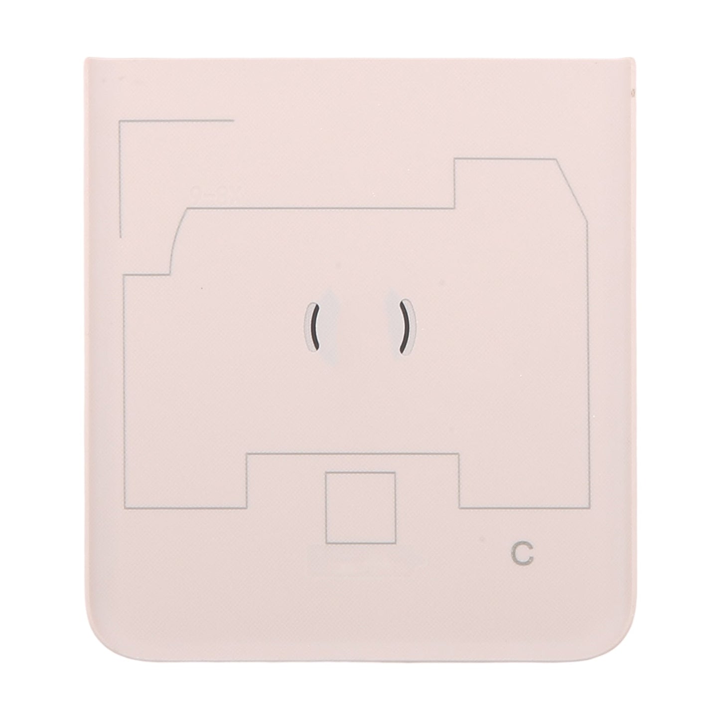 For Motorola Razr 40 Original Lower Part Battery Back Cover(Pink)