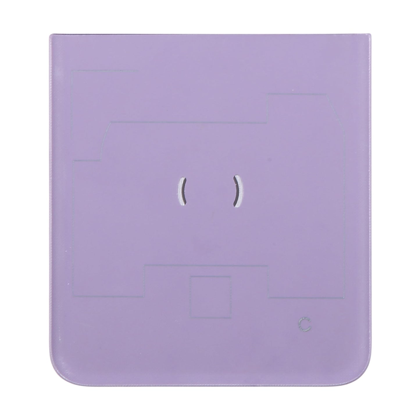 For Motorola Razr 40 Original Lower Part Battery Back Cover(Purple)