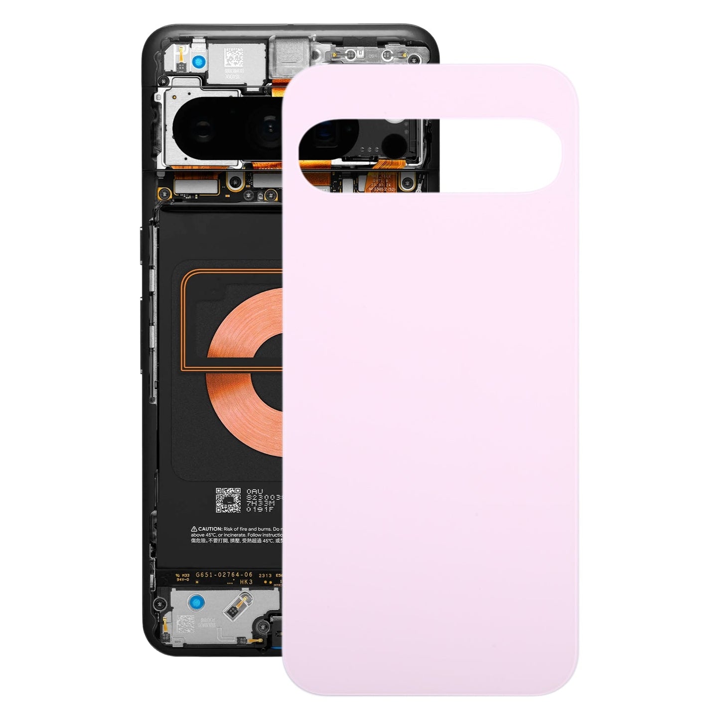 For Google Pixel 9 Pro Original Battery Back Cover(Pink)