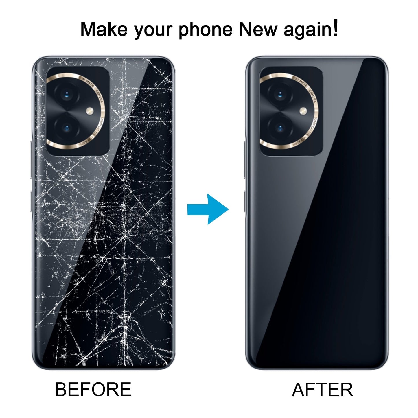 For Honor 100 Battery Back Cover(Blue)