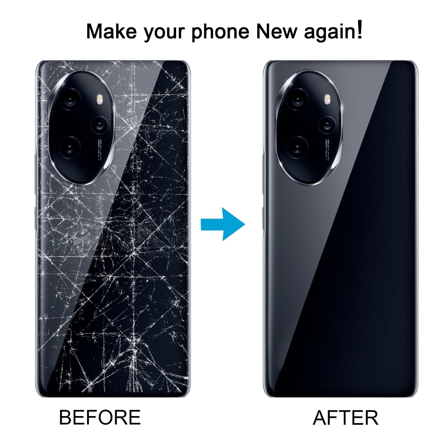 For Honor 100 Pro Battery Back Cover(Black)
