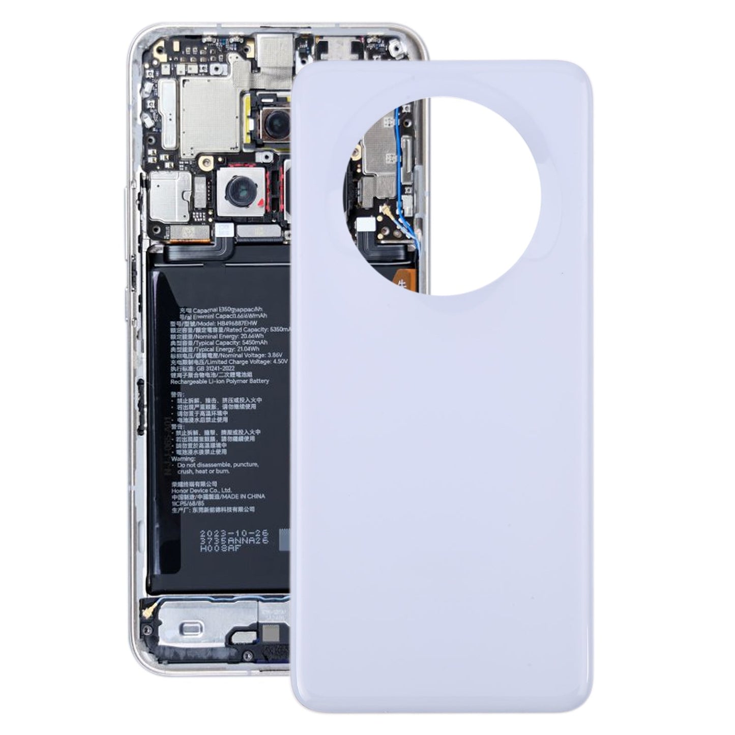 For Honor Magic5 Battery Back Cover(Purple)