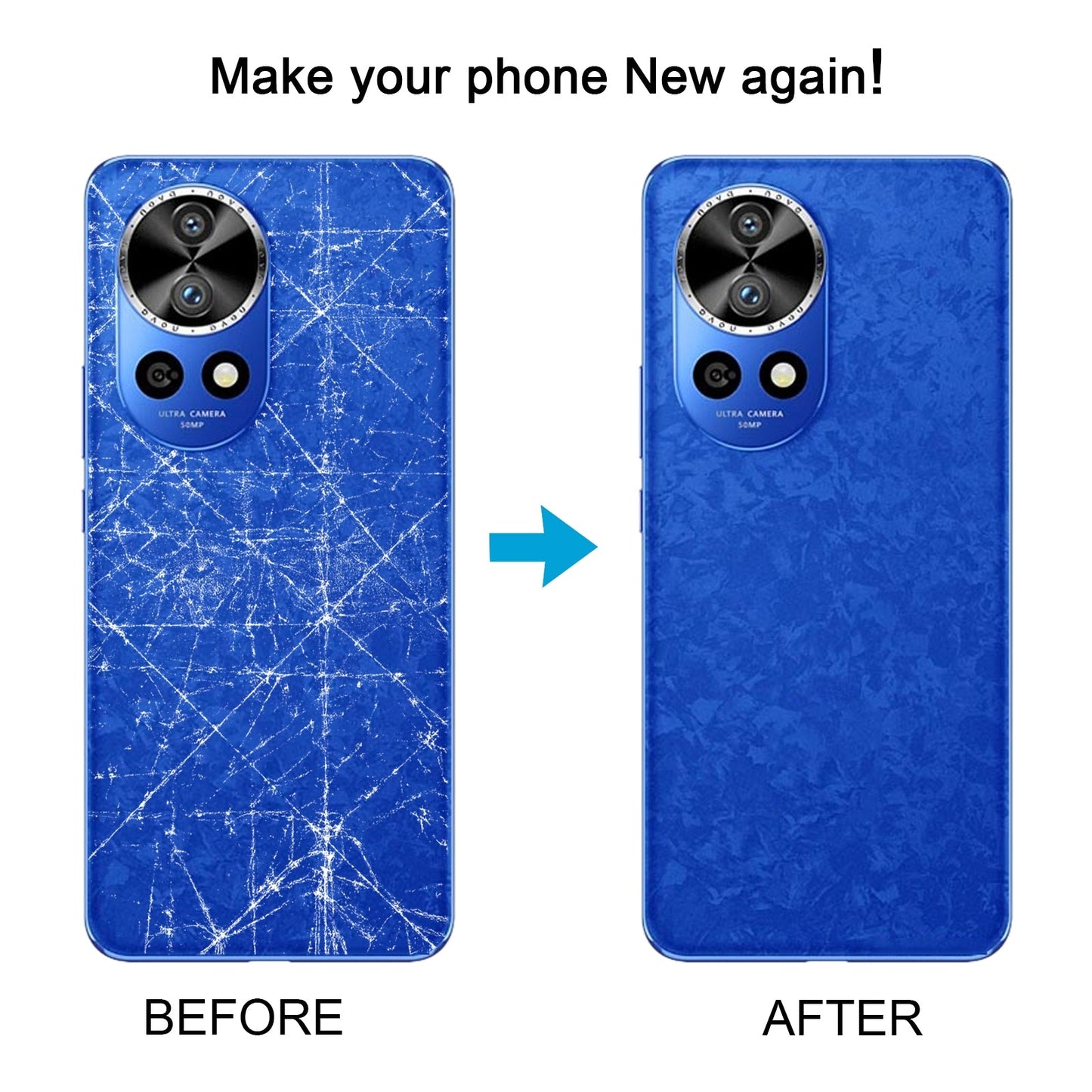 For Huawei Nova 12 Pro Battery Back Cover(White)