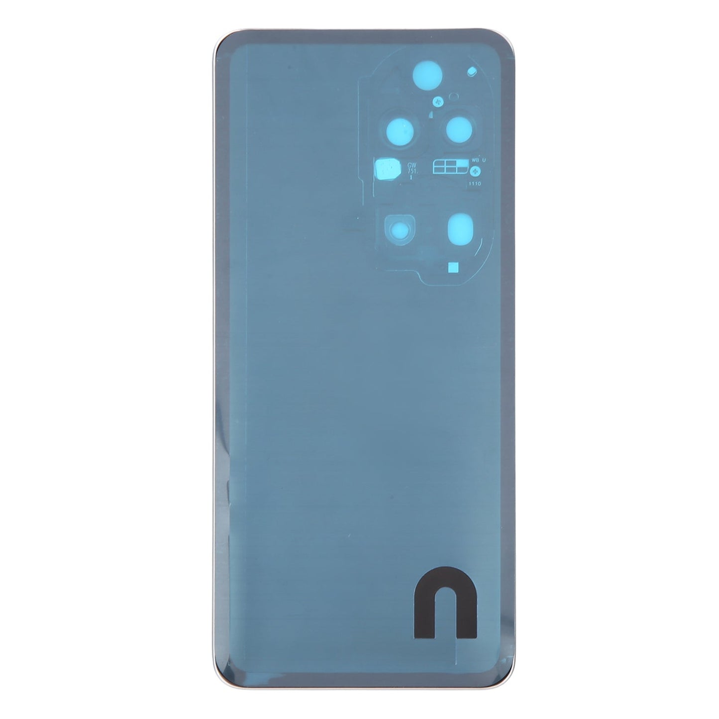 For Huawei P50 Pro Battery Back Cover with Camera Lens(Gold)