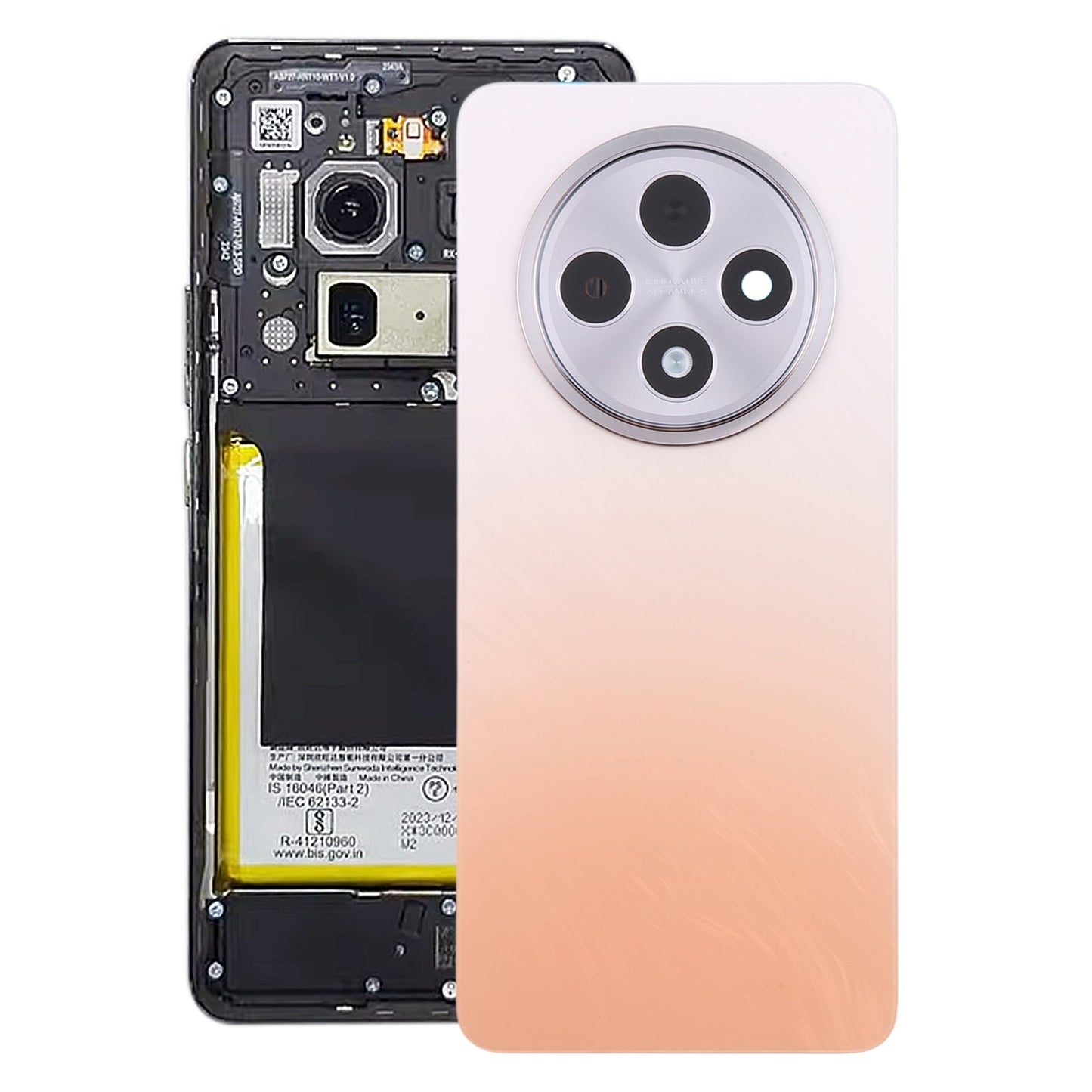 For OPPO F27 Original Battery Back Cover with Camera Lens Cover(Orange)