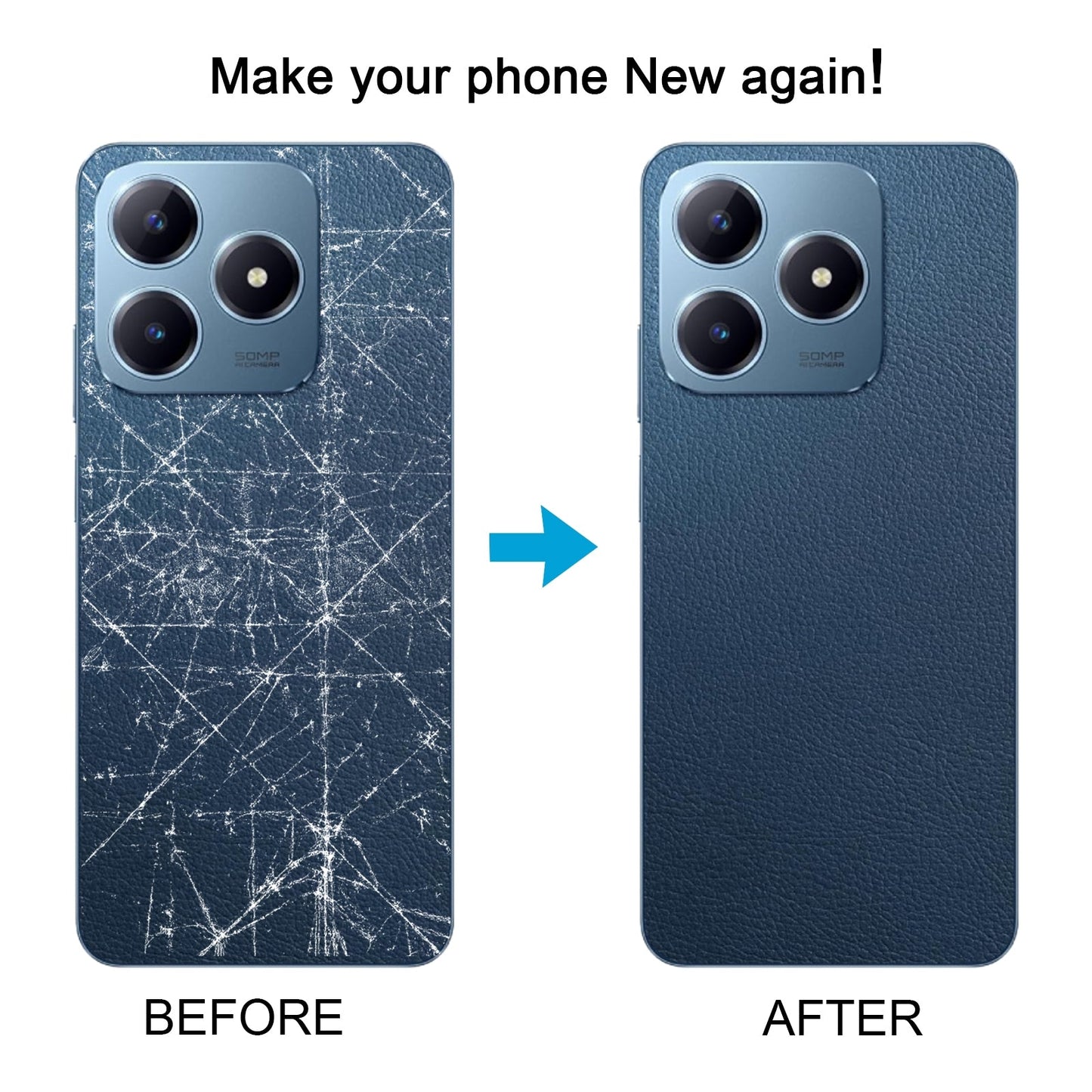 For Realme C63 Original Battery Back Cover with Camera Lens Cover(Green)