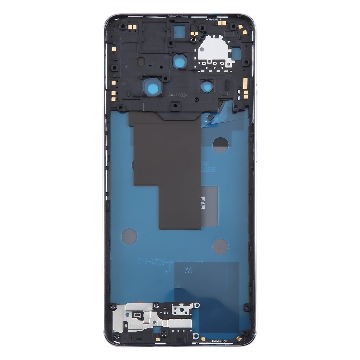 For OPPO Reno12 F Original Battery Back Cover with Middle Frame(Orange)