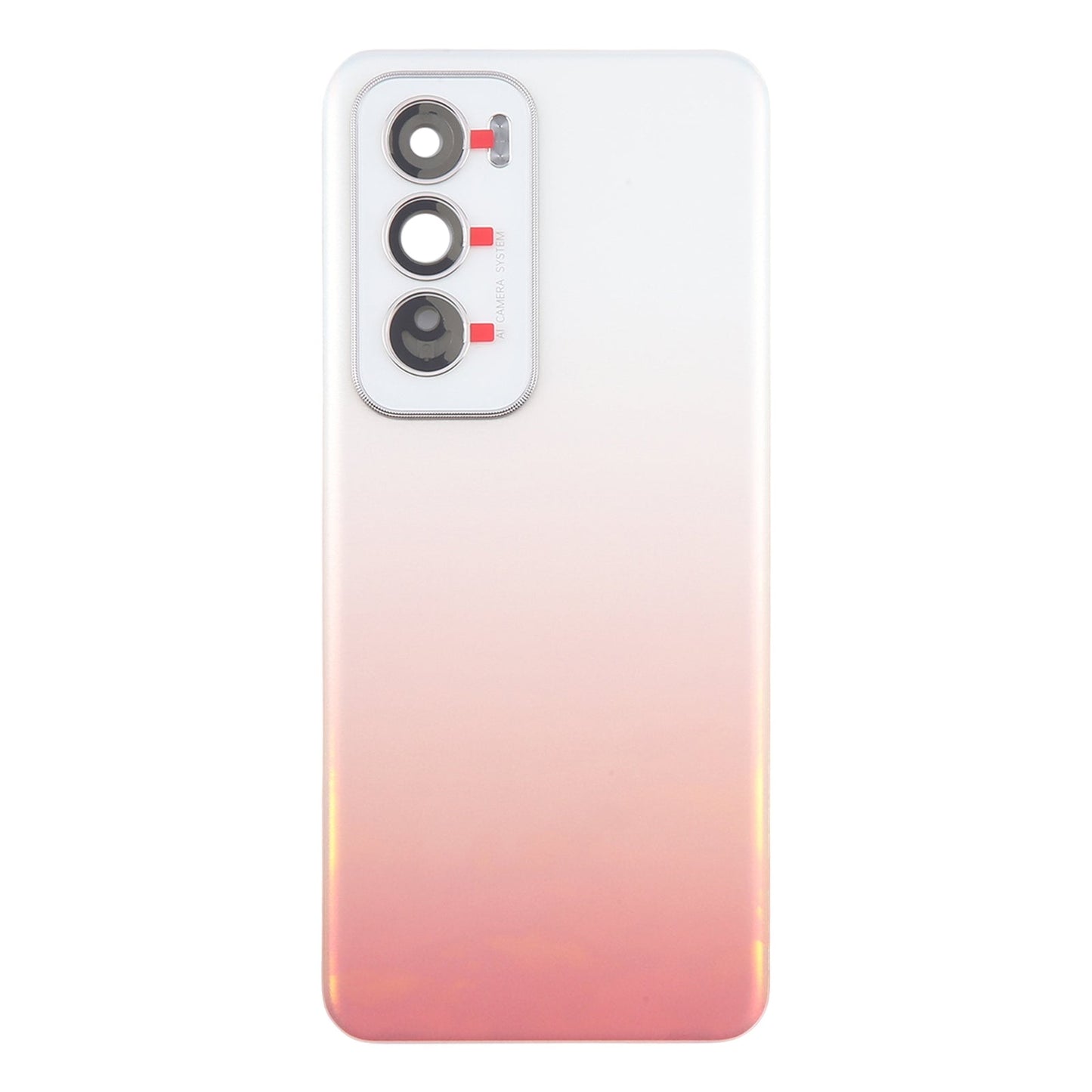 For OPPO Reno12 Global Original Battery Back Cover with Camera Lens Cover(Red)