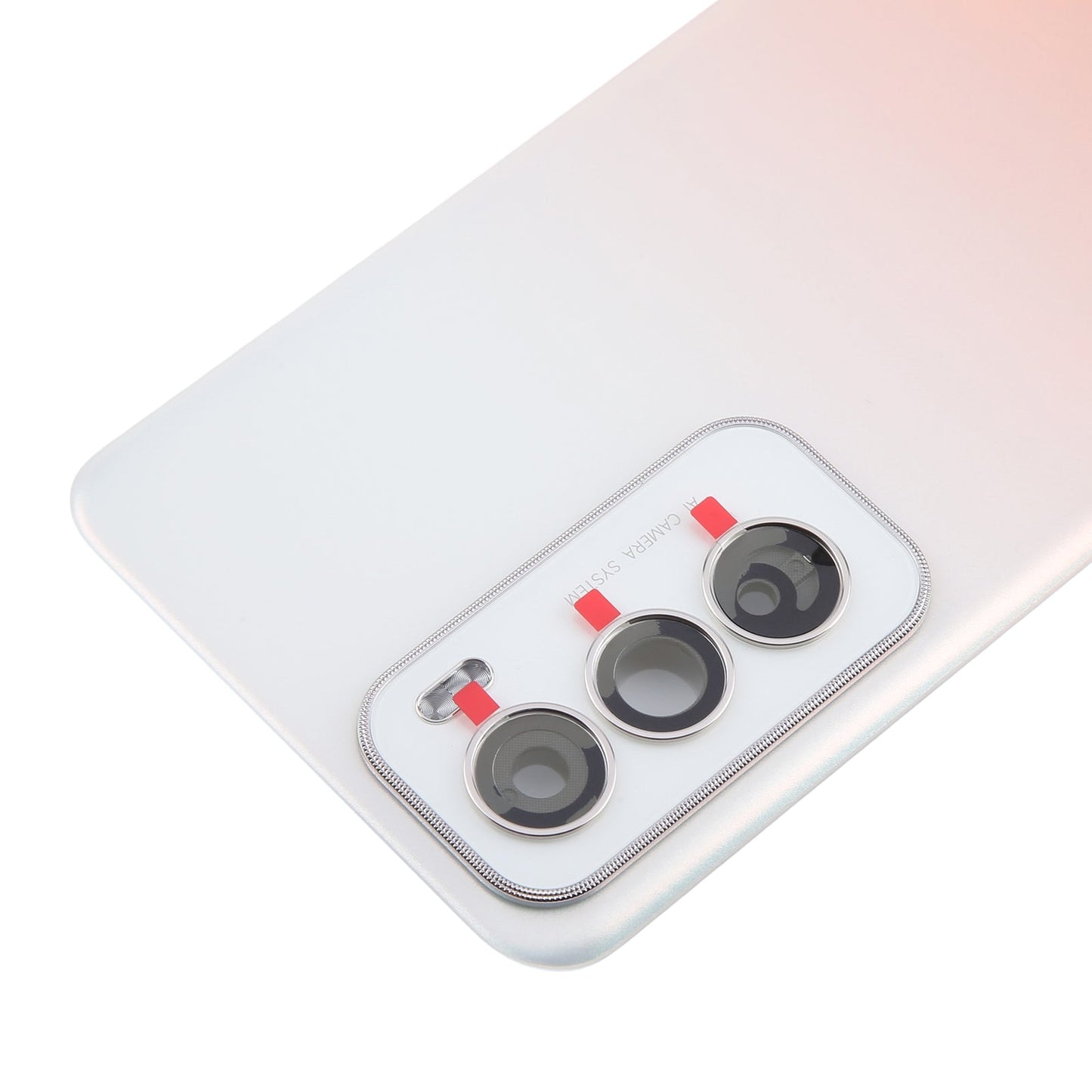 For OPPO Reno12 Global Original Battery Back Cover with Camera Lens Cover(Red)