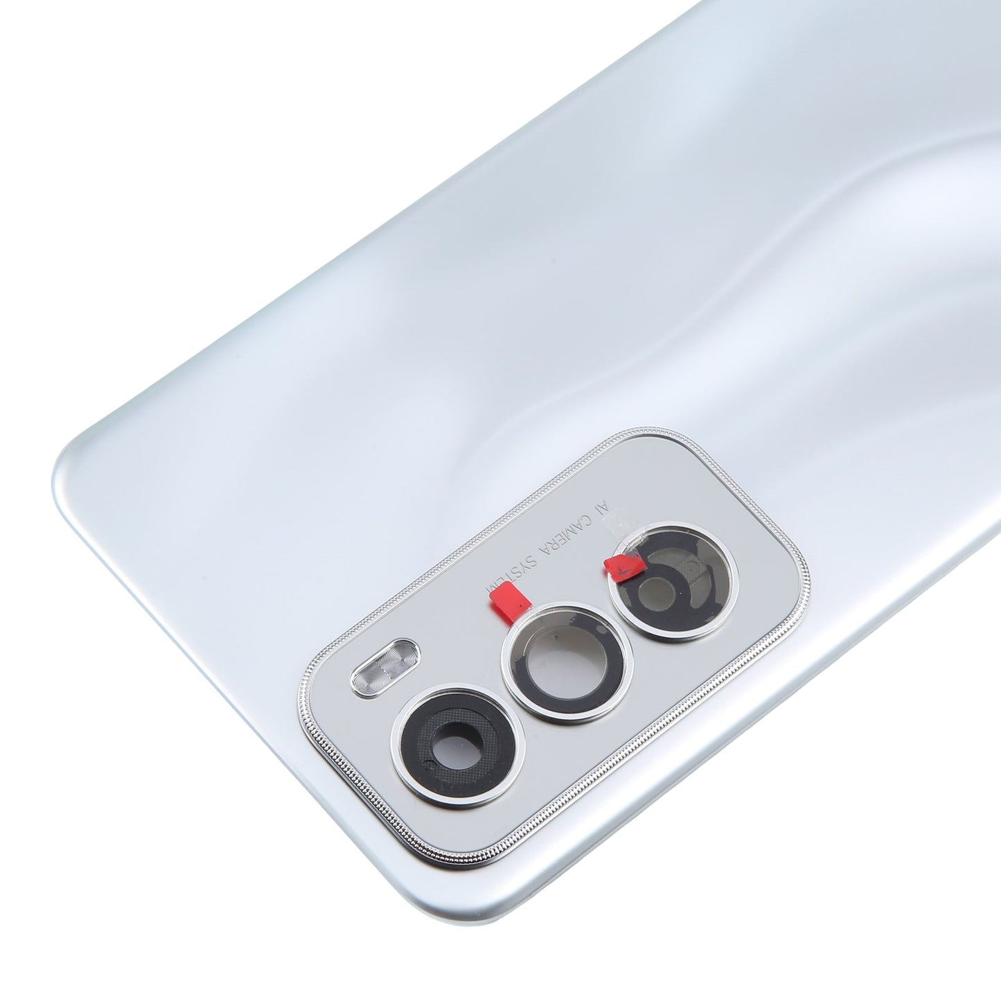 For OPPO Reno12 Global Original Battery Back Cover with Camera Lens Cover(Silver)