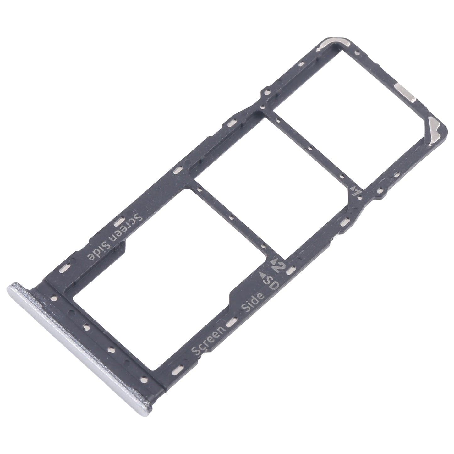 For Infinix Smart 8 Plus X6526 5pcs SIM Card Tray + SIM Card Tray + Micro SD Card Tray (Silver)