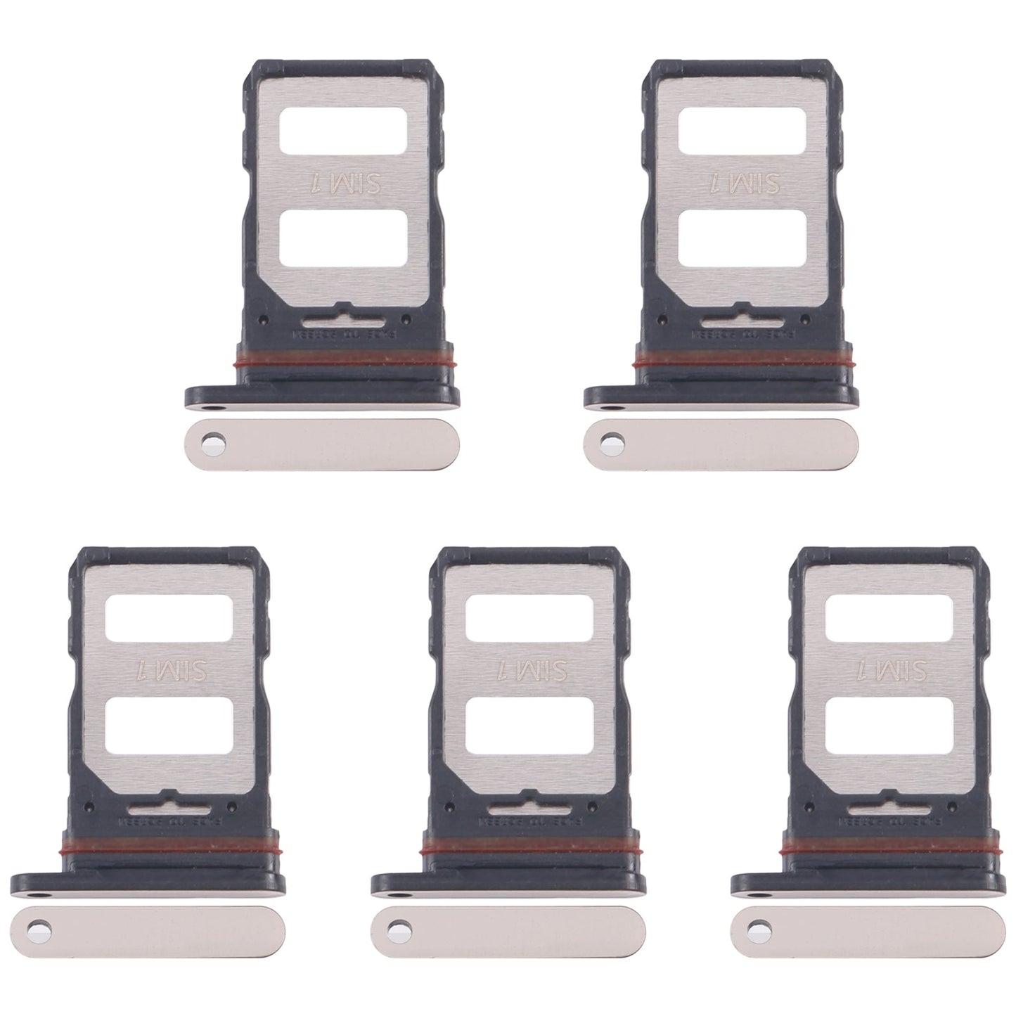 For Infinix Note 40 Pro 5G X6851 5pcs SIM Card Tray + SIM Card Tray (Gold)