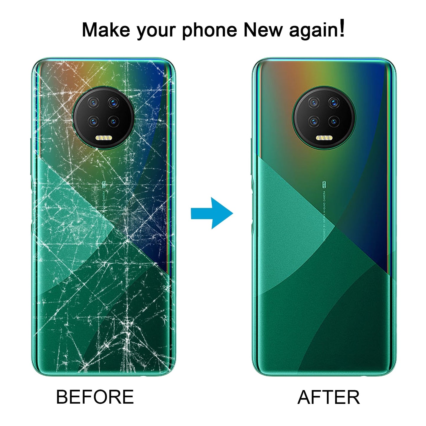 For Infinix Note 7 X690 Original Battery Back Cover(White)