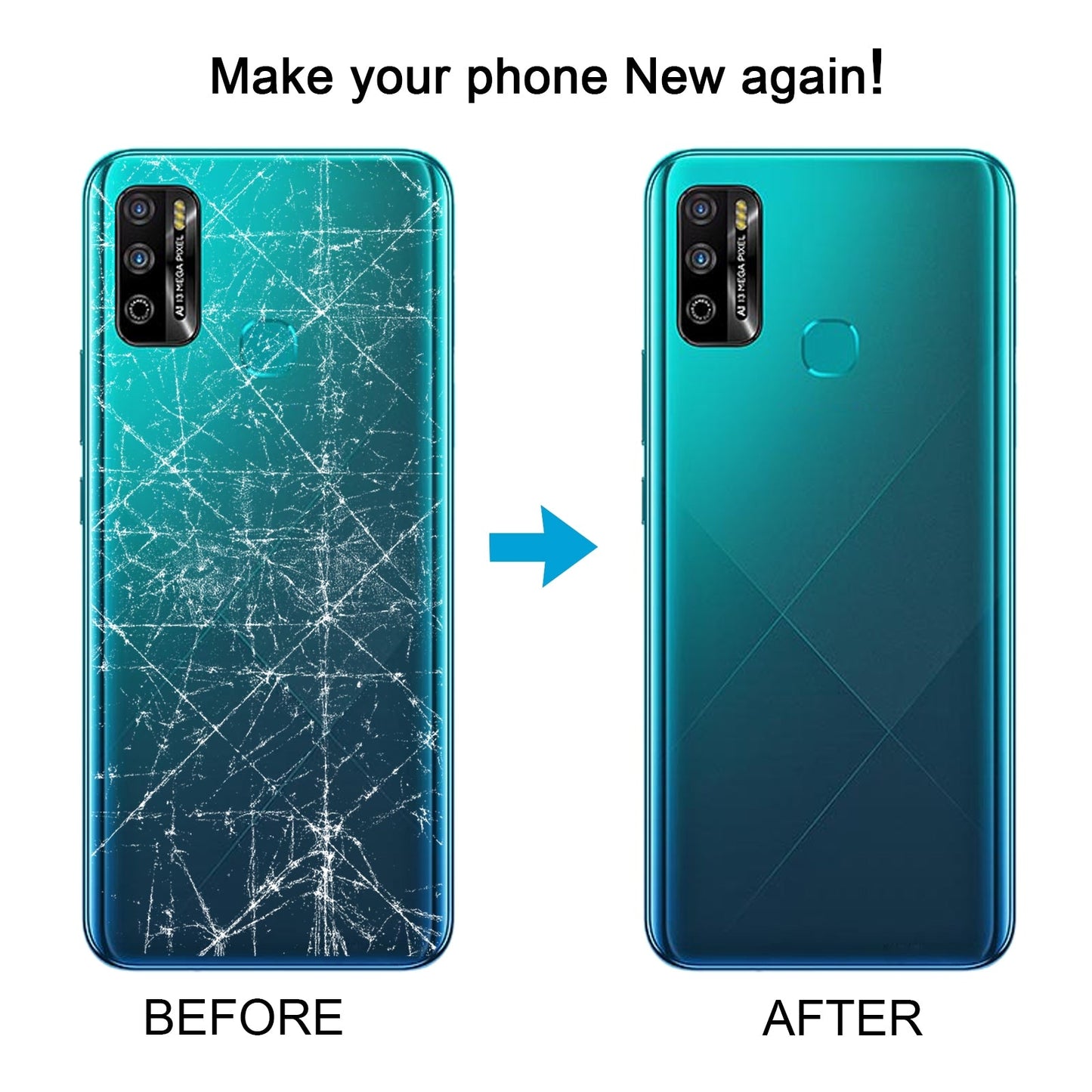 For Infinix Hot 9 Play X680 Original Battery Back Cover(Black)