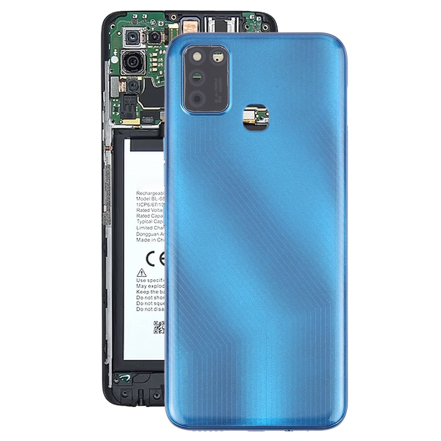 For Infinix Smart 5 X657 Original Battery Back Cover(Blue)