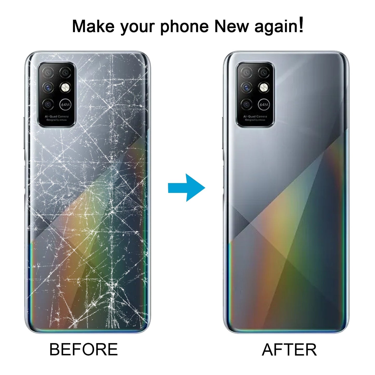 For Infinix Note 8 X692 Original Battery Back Cover(White)