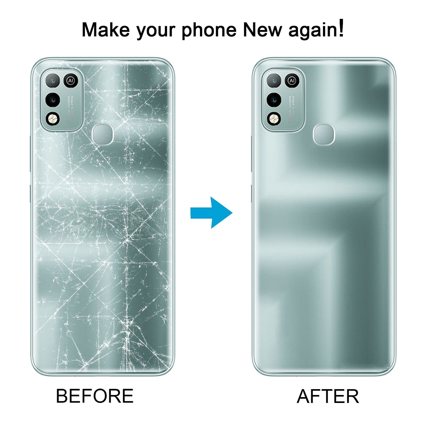 For Infinix Hot 10 Play Original Battery Back Cover(Green)