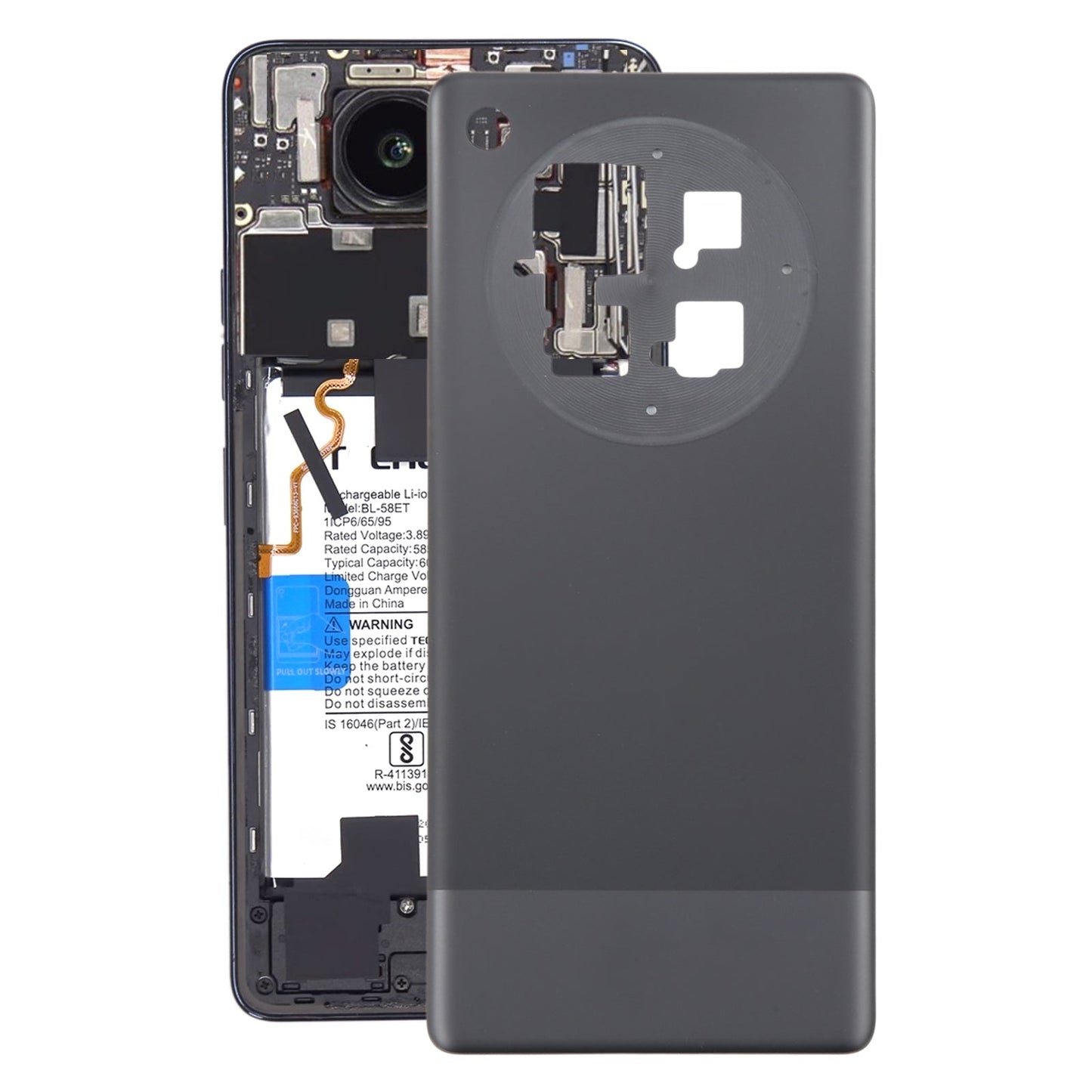 For Infinix Zero 40 5G Original Battery Back Cover(Black)