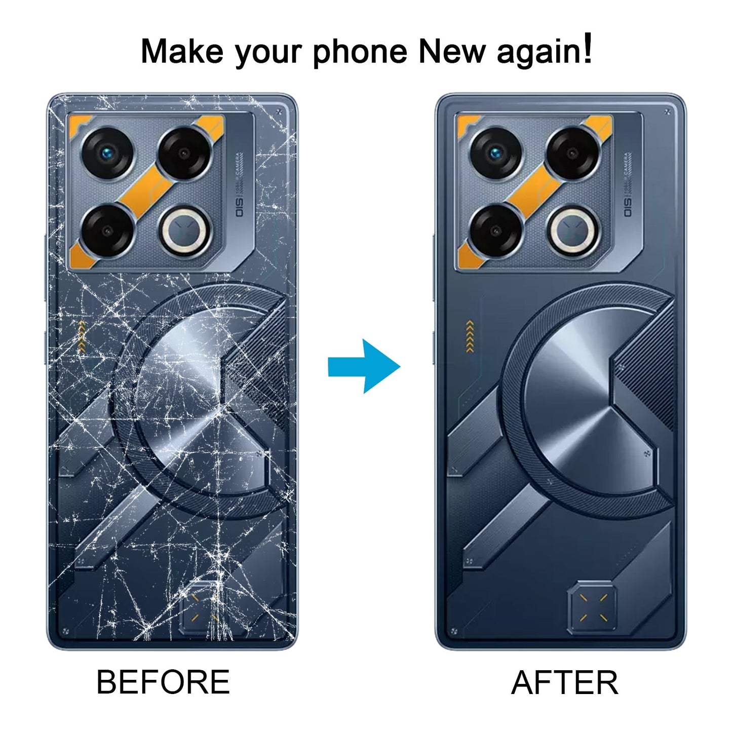 For Infinix GT 20 Pro X6871 Original Battery Back Cover(White)